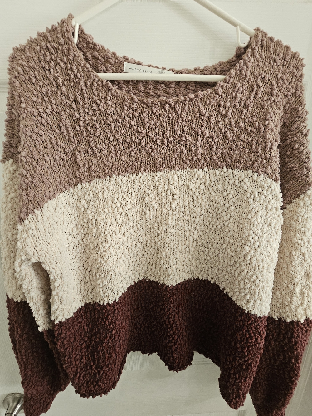 Altar'd State Popcorn Knit Sweater